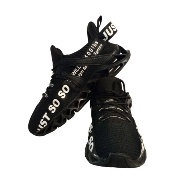 Unknown Other - Men's Boys Blade Shoes Black Cushioned Soft Sole Non-Slip Sports Sneakers Size 8